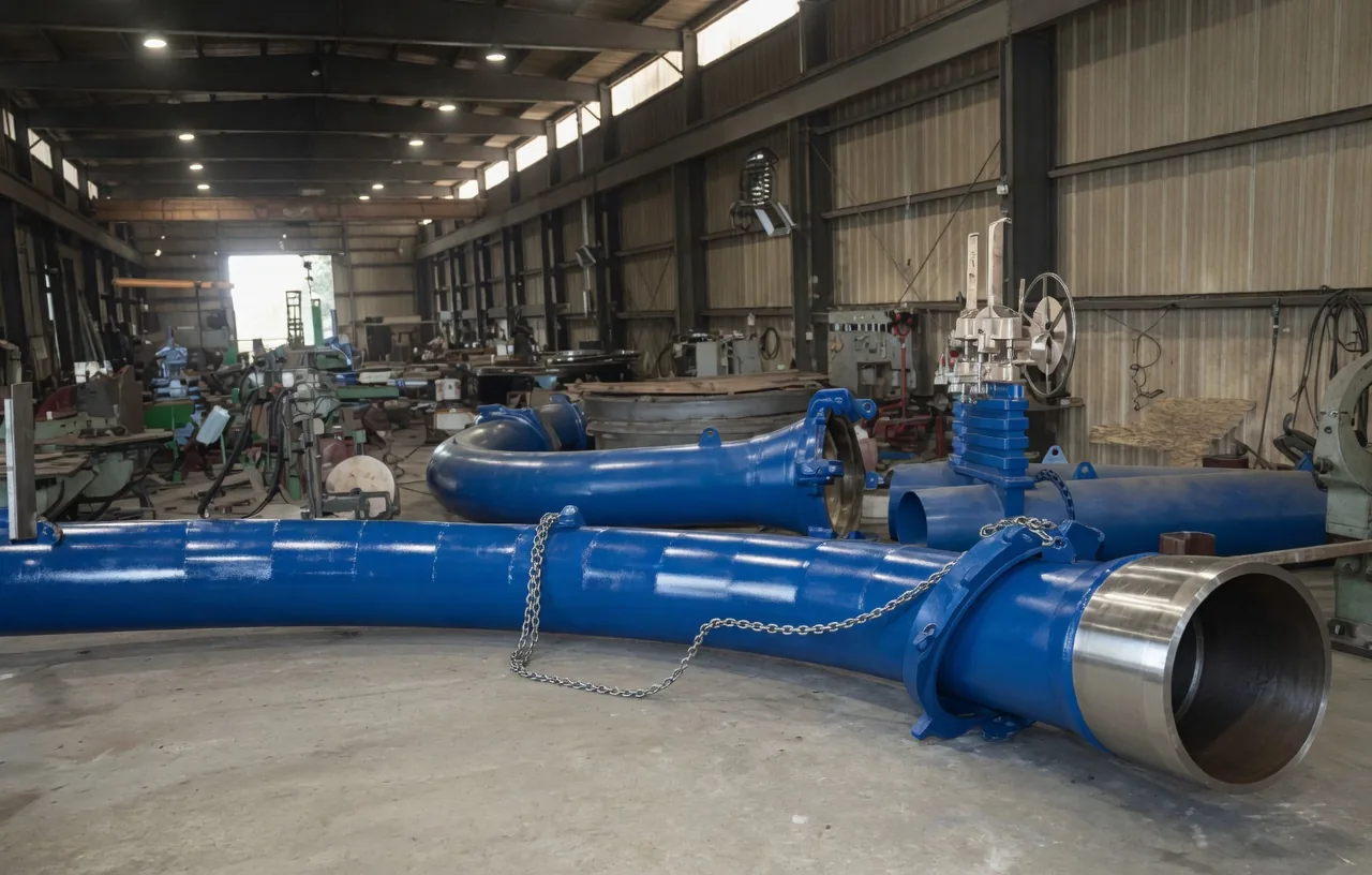 Fabricated pipe elbow